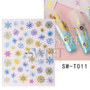 Elegant Rose Gold Winter Nail Stickers for Holiday Art Elegant Rose Gold Winter Nail Stickers for Holiday Art