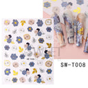 Elegant Rose Gold Winter Nail Stickers for Holiday Art Elegant Rose Gold Winter Nail Stickers for Holiday Art