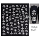 Elegant Rose Gold Winter Nail Stickers for Holiday Art Elegant Rose Gold Winter Nail Stickers for Holiday Art