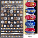 Elegant Rose Gold Winter Nail Stickers for Holiday Art Elegant Rose Gold Winter Nail Stickers for Holiday Art