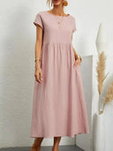 Elegant Vintage Maxi Dress Retro Harajuku Style Women Elegant Vintage Maxi Dress Retro Harajuku Style Women