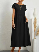 Elegant Vintage Maxi Dress Retro Harajuku Style Women Elegant Vintage Maxi Dress Retro Harajuku Style Women