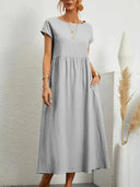 Elegant Vintage Maxi Dress Retro Harajuku Style Women Elegant Vintage Maxi Dress Retro Harajuku Style Women