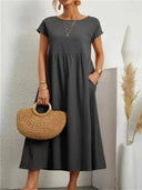 Elegant Vintage Maxi Dress Retro Harajuku Style Women Elegant Vintage Maxi Dress Retro Harajuku Style Women