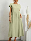Elegant Vintage Maxi Dress Retro Harajuku Style Women Elegant Vintage Maxi Dress Retro Harajuku Style Women