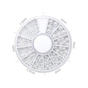 Elegant White Nail Art Pearl And Rhinestone Manicure Kit Set Elegant White Nail Art Pearl And Rhinestone Manicure Kit Set