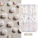 Embellished Nail Art Kit Sparkling Rhinestones Pearls Gems Embellished Nail Art Kit Sparkling Rhinestones Pearls Gems