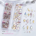 Embellished Nail Art Kit Sparkling Rhinestones Pearls Gems Embellished Nail Art Kit Sparkling Rhinestones Pearls Gems
