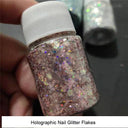 Enchanting Mermaid Holographic Nail Powder DIY Aurora Glitter Dust Enchanting Mermaid Holographic Nail Powder DIY Aurora Glitter Dust