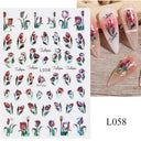 Enchanting Mystical Nail Art Stickers with Celestial Accents Enchanting Mystical Nail Art Stickers with Celestial Accents