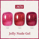 Ethereal Pink & White Jelly Nail Gel for Long-lasting Beauty Ethereal Pink & White Jelly Nail Gel for Long-lasting Beauty