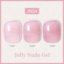 Ethereal Pink & White Jelly Nail Gel for Long-lasting Beauty Ethereal Pink & White Jelly Nail Gel for Long-lasting Beauty