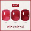 Ethereal Pink & White Jelly Nail Gel for Long-lasting Beauty Ethereal Pink & White Jelly Nail Gel for Long-lasting Beauty