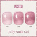 Ethereal Pink & White Jelly Nail Gel for Long-lasting Beauty Ethereal Pink & White Jelly Nail Gel for Long-lasting Beauty