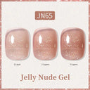 Ethereal Pink & White Jelly Nail Gel for Long-lasting Beauty Ethereal Pink & White Jelly Nail Gel for Long-lasting Beauty