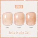 Ethereal Pink & White Jelly Nail Gel for Long-lasting Beauty Ethereal Pink & White Jelly Nail Gel for Long-lasting Beauty