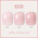 Ethereal Pink & White Jelly Nail Gel for Long-lasting Beauty Ethereal Pink & White Jelly Nail Gel for Long-lasting Beauty