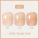 Ethereal Pink & White Jelly Nail Gel for Long-lasting Beauty Ethereal Pink & White Jelly Nail Gel for Long-lasting Beauty