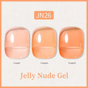 Ethereal Pink & White Jelly Nail Gel for Long-lasting Beauty Ethereal Pink & White Jelly Nail Gel for Long-lasting Beauty