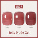 Ethereal Pink & White Jelly Nail Gel for Long-lasting Beauty Ethereal Pink & White Jelly Nail Gel for Long-lasting Beauty