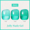 Ethereal Pink & White Jelly Nail Gel for Long-lasting Beauty Ethereal Pink & White Jelly Nail Gel for Long-lasting Beauty