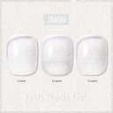 Ethereal Pink & White Jelly Nail Gel for Long-lasting Beauty Ethereal Pink & White Jelly Nail Gel for Long-lasting Beauty