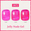 Ethereal Pink & White Jelly Nail Gel for Long-lasting Beauty Ethereal Pink & White Jelly Nail Gel for Long-lasting Beauty