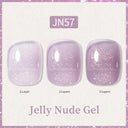 Ethereal Pink & White Jelly Nail Gel for Long-lasting Beauty Ethereal Pink & White Jelly Nail Gel for Long-lasting Beauty
