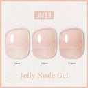 Ethereal Pink & White Jelly Nail Gel for Long-lasting Beauty Ethereal Pink & White Jelly Nail Gel for Long-lasting Beauty