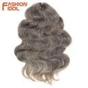 Fashion Idol Body Wave Ombre Crochet Hair Blonde Extensions Fashion Idol Body Wave Ombre Crochet Hair Blonde Extensions