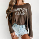 Fashion Letters Print Thermal Head Cover Sweater 2024 Fashion Letters Print Thermal Head Cover Sweater 2024