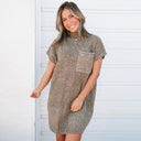 Fashion Pure Color Short Sleeves Dress Female 2024 Summer Fashion Pure Color Short Sleeves Dress Female 2024 Summer