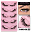 Faux Mink Anime Glam Cat Eye Lashes Set Natural 5 Pairs Faux Mink Anime Glam Cat Eye Lashes Set Natural 5 Pairs