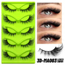 Faux Mink Anime Glam Cat Eye Lashes Set Natural 5 Pairs Faux Mink Anime Glam Cat Eye Lashes Set Natural 5 Pairs