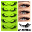 Faux Mink Anime Glam Cat Eye Lashes Set Natural 5 Pairs Faux Mink Anime Glam Cat Eye Lashes Set Natural 5 Pairs