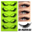 Faux Mink Anime Glam Cat Eye Lashes Set Natural 5 Pairs Faux Mink Anime Glam Cat Eye Lashes Set Natural 5 Pairs