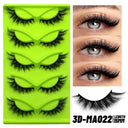 Faux Mink Anime Glam Cat Eye Lashes Set Natural 5 Pairs Faux Mink Anime Glam Cat Eye Lashes Set Natural 5 Pairs