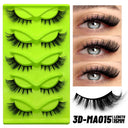 Faux Mink Anime Glam Cat Eye Lashes Set Natural 5 Pairs Faux Mink Anime Glam Cat Eye Lashes Set Natural 5 Pairs