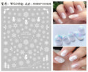 Festive Santa & Snowman Nail Art Stickers for Manicures Festive Santa & Snowman Nail Art Stickers for Manicures