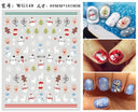 Festive Santa & Snowman Nail Art Stickers for Manicures Festive Santa & Snowman Nail Art Stickers for Manicures