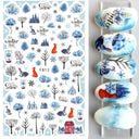 Festive Santa & Snowman Nail Art Stickers for Manicures Festive Santa & Snowman Nail Art Stickers for Manicures