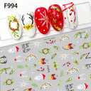 Festive Santa & Snowman Nail Art Stickers for Manicures Festive Santa & Snowman Nail Art Stickers for Manicures
