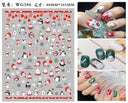 Festive Santa & Snowman Nail Art Stickers for Manicures Festive Santa & Snowman Nail Art Stickers for Manicures