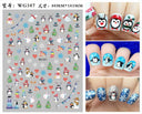 Festive Santa & Snowman Nail Art Stickers for Manicures Festive Santa & Snowman Nail Art Stickers for Manicures