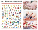 Festive Santa & Snowman Nail Art Stickers for Manicures Festive Santa & Snowman Nail Art Stickers for Manicures