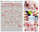Festive Santa & Snowman Nail Art Stickers for Manicures Festive Santa & Snowman Nail Art Stickers for Manicures