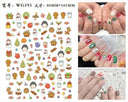 Festive Santa & Snowman Nail Art Stickers for Manicures Festive Santa & Snowman Nail Art Stickers for Manicures