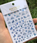 Festive Santa & Snowman Nail Art Stickers for Manicures Festive Santa & Snowman Nail Art Stickers for Manicures