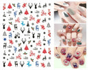 Festive Santa & Snowman Nail Art Stickers for Manicures Festive Santa & Snowman Nail Art Stickers for Manicures