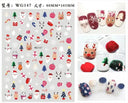 Festive Santa & Snowman Nail Art Stickers for Manicures Festive Santa & Snowman Nail Art Stickers for Manicures